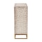 Baxton Studio Ercilia Modern Bohemian White and Rustic Brown Mother of Pearl Storage Cabinet 240-13470-ZORO - alternate 8